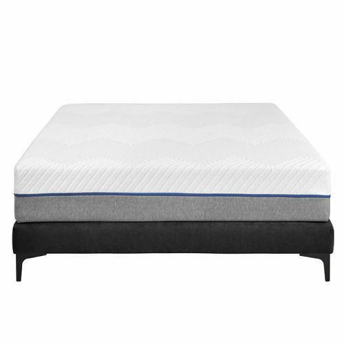 Pack Sommier Tapissier Avec Matelas 140x190 Cm Hiliana Noir