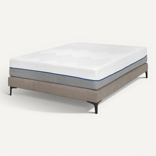 Pack Sommier Tapissier Avec Matelas 140x190 Cm Hiliana Lin