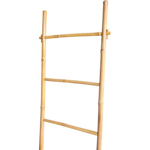 échelle Porte-serviettes 5 Barres De Séchage Bambou 180 X 55 X 4 Cm