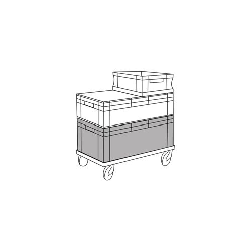Bac Gerbable En Plastique Noir 60 X 40 X 32 Cm 60l