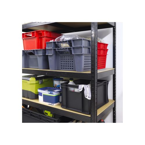 Bac Gerbable En Plastique Noir 60 X 40 X 32 Cm 60l