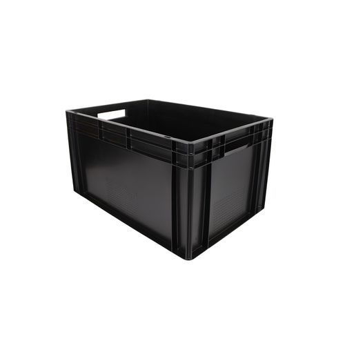 Bac Gerbable En Plastique Noir 60 X 40 X 32 Cm 60l