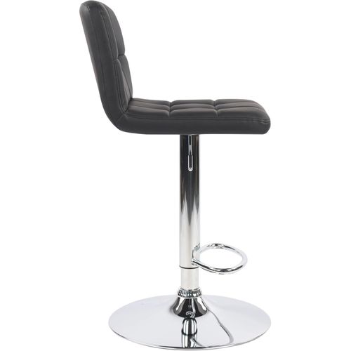 Lot De 2 Tabourets De Bar En Simili Noir 45 X 51 X 88 Cm
