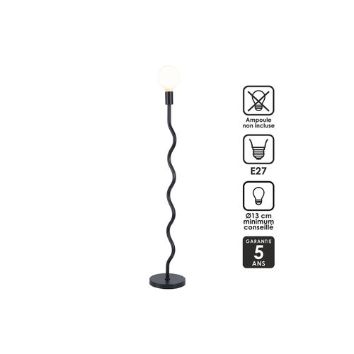 Lampe Sur Pied Wama En Métal Noir