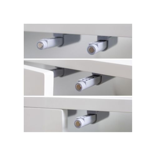Meuble Sous Lavabo 2 Portes Bois Blanc 80 X 45 X 80 Cm