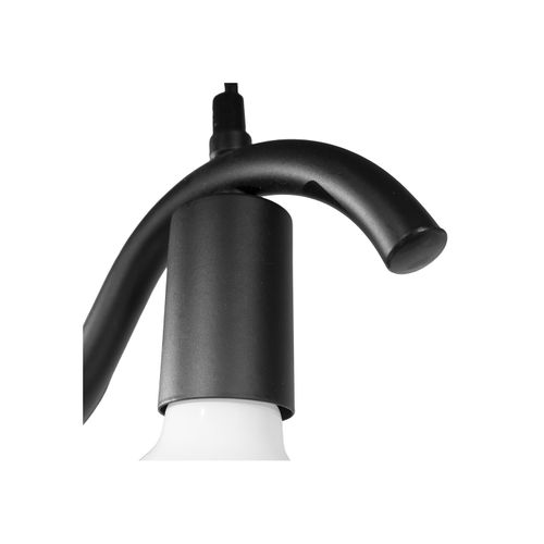 Suspension Wama 4 Lampes En Métal Noir