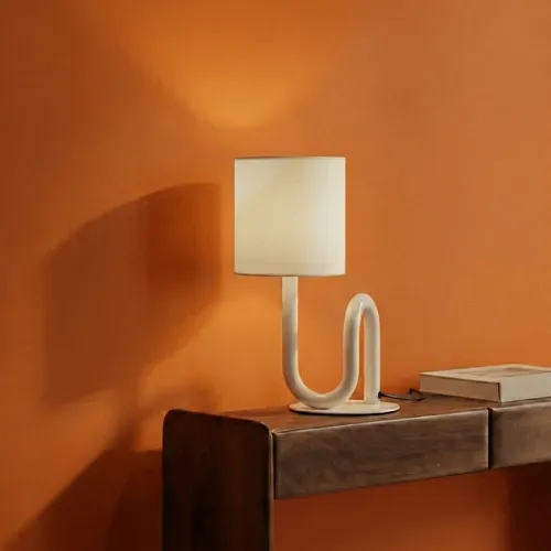 Lampe De Table Wama En Métal Blanc