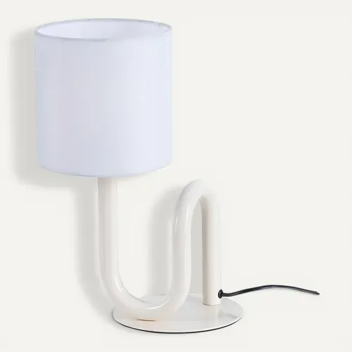 Lampe De Table Wama En Métal Blanc