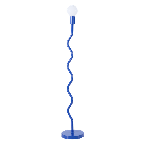 Lampe Sur Pied Wama En Métal Bleu