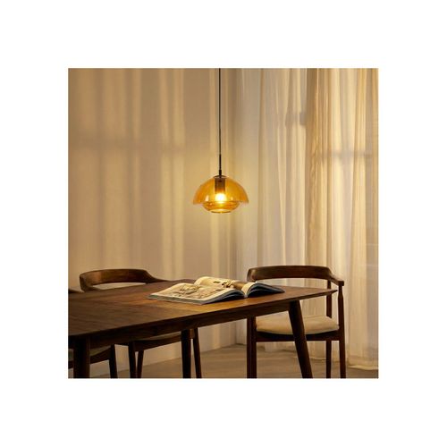 Suspension Jelife Métal Et Verre Orange
