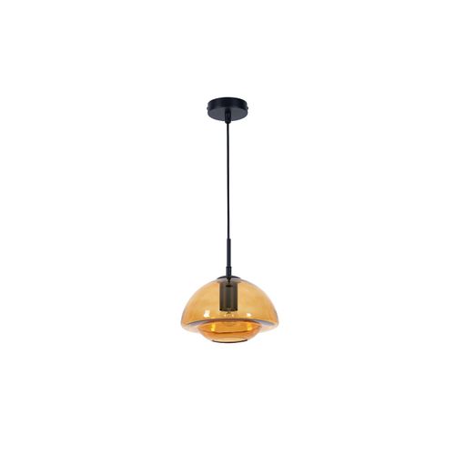 Suspension Jelife Métal Et Verre Orange