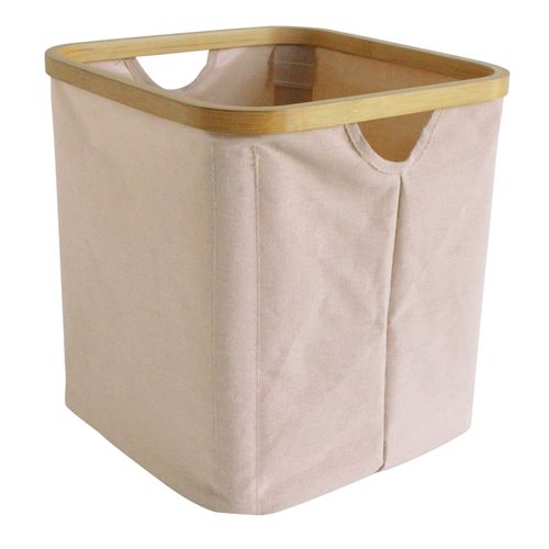 Lot De 6 Paniers De Rangement Hyppolite En Tissu Rose 30 X 30 X 30 Cm