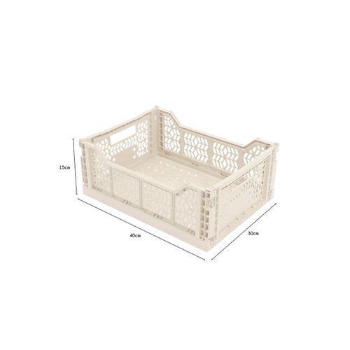 Lot 10 Caisses De Rangement Pliablesblanc 40 X 30 X 15 Cm