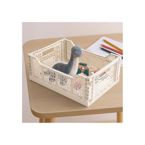 Lot 10 Caisses De Rangement Pliablesblanc 40 X 30 X 15 Cm