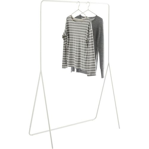 Portant à Vêtements Minimaliste En Métal Blanc 100 X 45 X 150 Cm