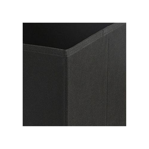 Lot De 5 Organisateurs De Tiroirs En Tissu Noir 44 X 25 X 11 Cm