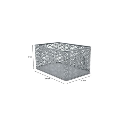 Lot De 3 Paniers De Rangement En Métal Vert Dimensions Variées
