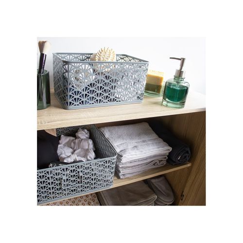 Lot De 3 Paniers De Rangement En Métal Vert Dimensions Variées