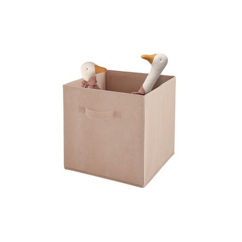 Lot De 6 Paniers Pliables En Tissu Rose 27 X 27 X 27 Cm