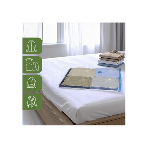 Lot 10 Housses Rangement Sous Vide 70 X 50 Cm Taille M