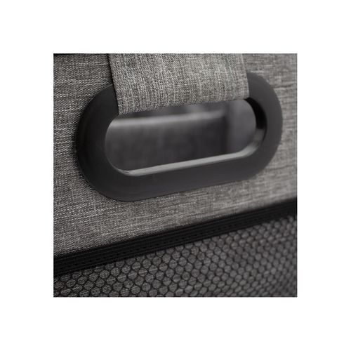 Lot 2 Paniers De Rangement En Tissu Gris 40 X 27,5 X 28 Cm