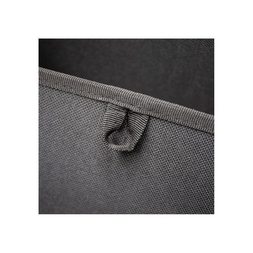 Lot 2 Paniers De Rangement En Tissu Noir 40 X 27,5 X 28 Cm