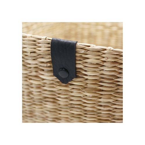 Lot De 3 Paniers De Rangement En Jonc De Mer Naturel 31 X 31 X 31 Cm