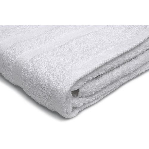 Lot De 2 Serviettes - 2 Draps De Douche 70 X 140 Cm - Blanc
