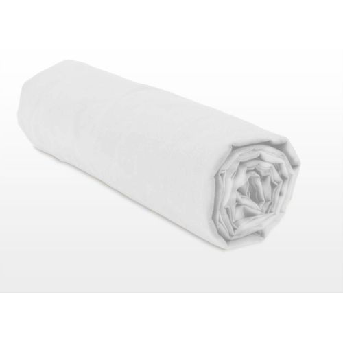 Drap Housse Uni Microfibre 82g 180x200 Cm Blanc