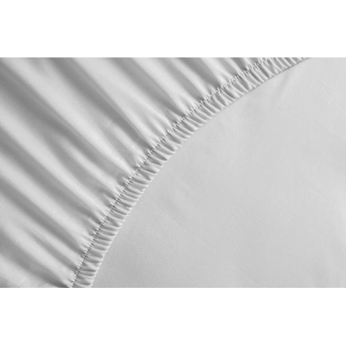 Drap Housse Uni Microfibre 82g 180x200 Cm Blanc