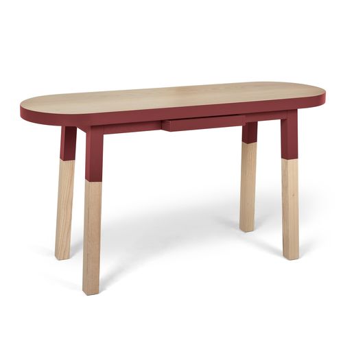 Bureau Console 140 Cm, 100% Frêne Massif