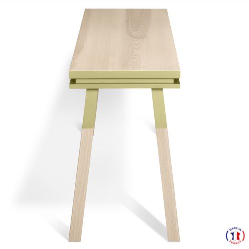 Bureau Console Rectangulaire 140 Cm, 100% Frêne Massif