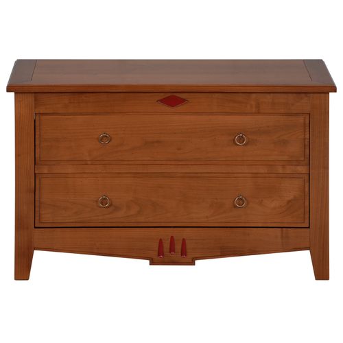 Meuble TV 1 Porte Garage, Merisier Massif