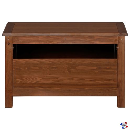 Meuble TV 1 Porte Garage, Merisier Massif