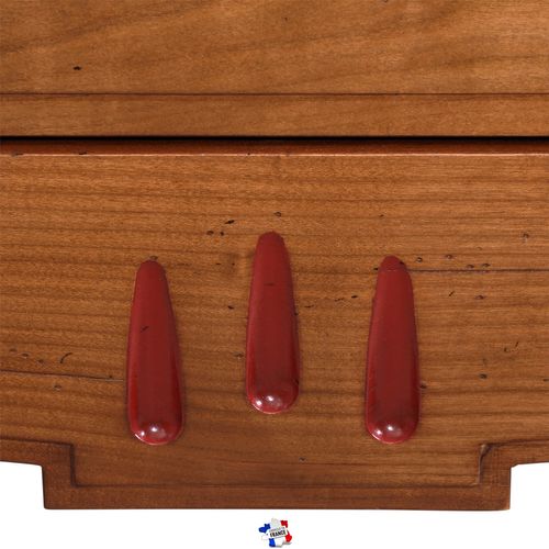 Meuble TV 1 Porte Garage, Merisier Massif