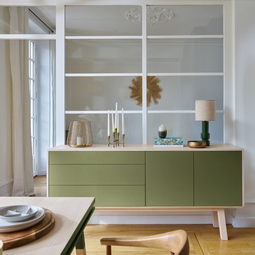 Buffet 2 Portes+3 Tiroirs 220 Cm, En Frêne