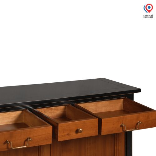 Dos De Canapé 2 Portes 127 Cm, Merisier Massif