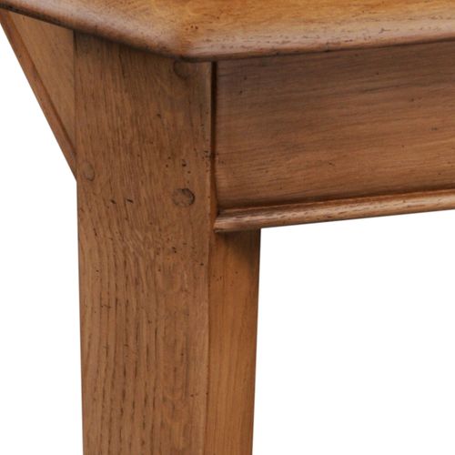 Table à Manger Extensible Carré, Chêne Massif 120x120 Cm