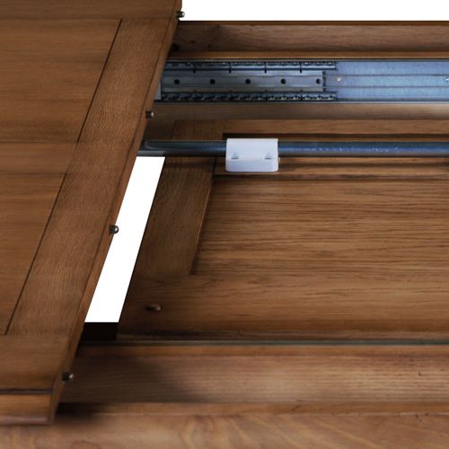 Table à Manger Extensible Carré, Chêne Massif 120x120 Cm