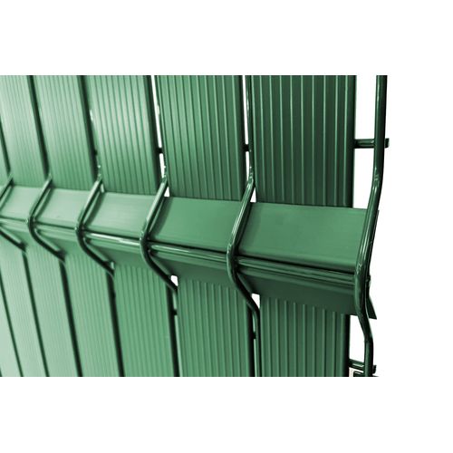 Kit Lamelles Occultantes Pvc 2m Cinto H.150cm Vert - Avec Clips Et Profil De Finition