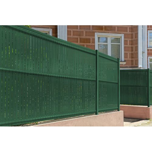 Kit Lamelles Occultantes Pvc 2m Cinto H.150cm Vert - Avec Clips Et Profil De Finition