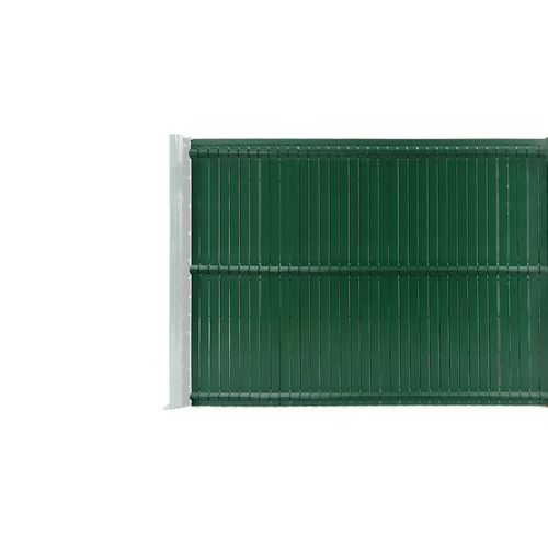 Kit Lamelles Occultantes Pvc 2m Cinto H.150cm Vert - Avec Clips Et Profil De Finition