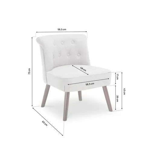 Lot De 2 Fauteuils Crapaud Jacques Capitonné Tissu Gris Clair