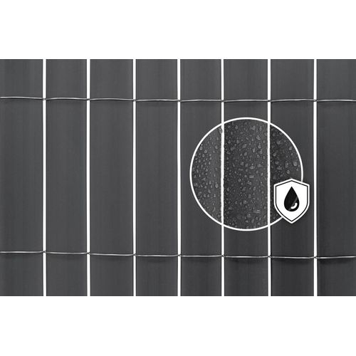 Canisse Pvc Viso L.10m X H.1,5m Gris Anthracite