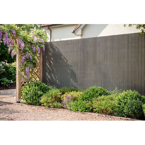 Canisse Pvc Viso L.10m X H.1,5m Gris Anthracite