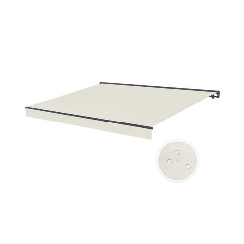 Store Banne Semi-coffre Motorisé Fazzio 4x3m - Toile Premium 320g/m² Beige