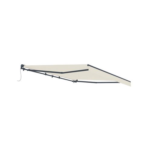 Store Banne Semi-coffre Motorisé Fazzio 4x3m - Toile Premium 320g/m² Beige