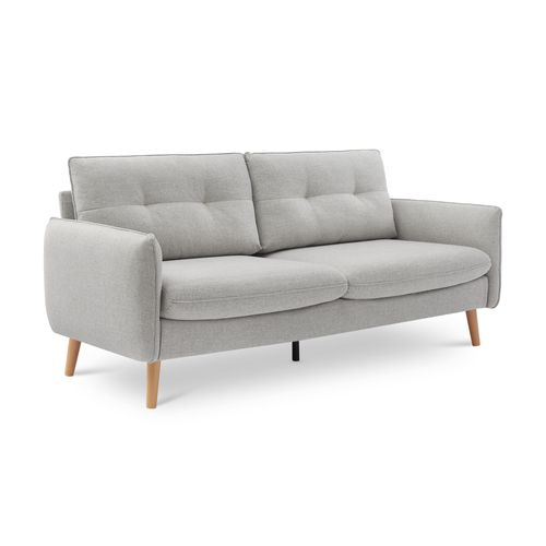 Canapé Scandinave Chloé – Confort Et Élégance à Prix Juste - 3-4 Places, Tissu Gris Clair