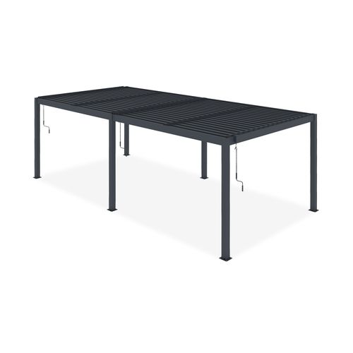 Pergola Bioclimatique Santa 6x3m Aluminium Gris Anthracite