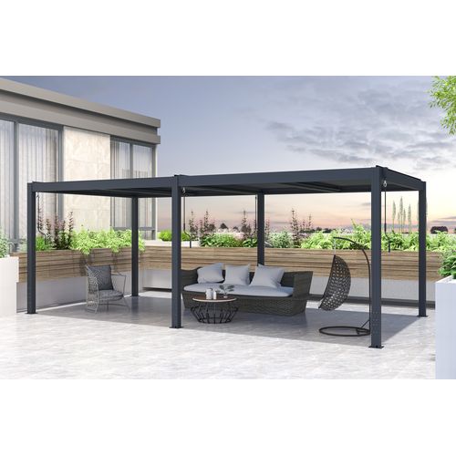Pergola Bioclimatique Santa 6x3m Aluminium Gris Anthracite